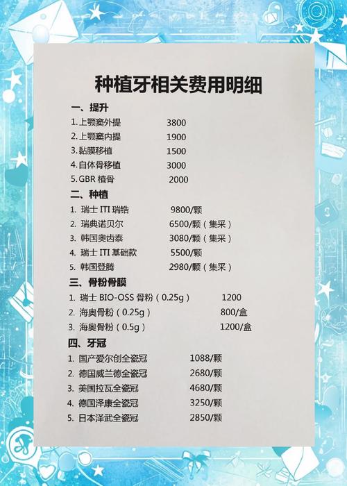长沙半口种牙5万起？不同方案价格表5-20万