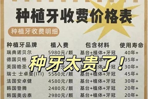 长沙合肥种一颗牙多少钱？种植牙收费明细全曝光